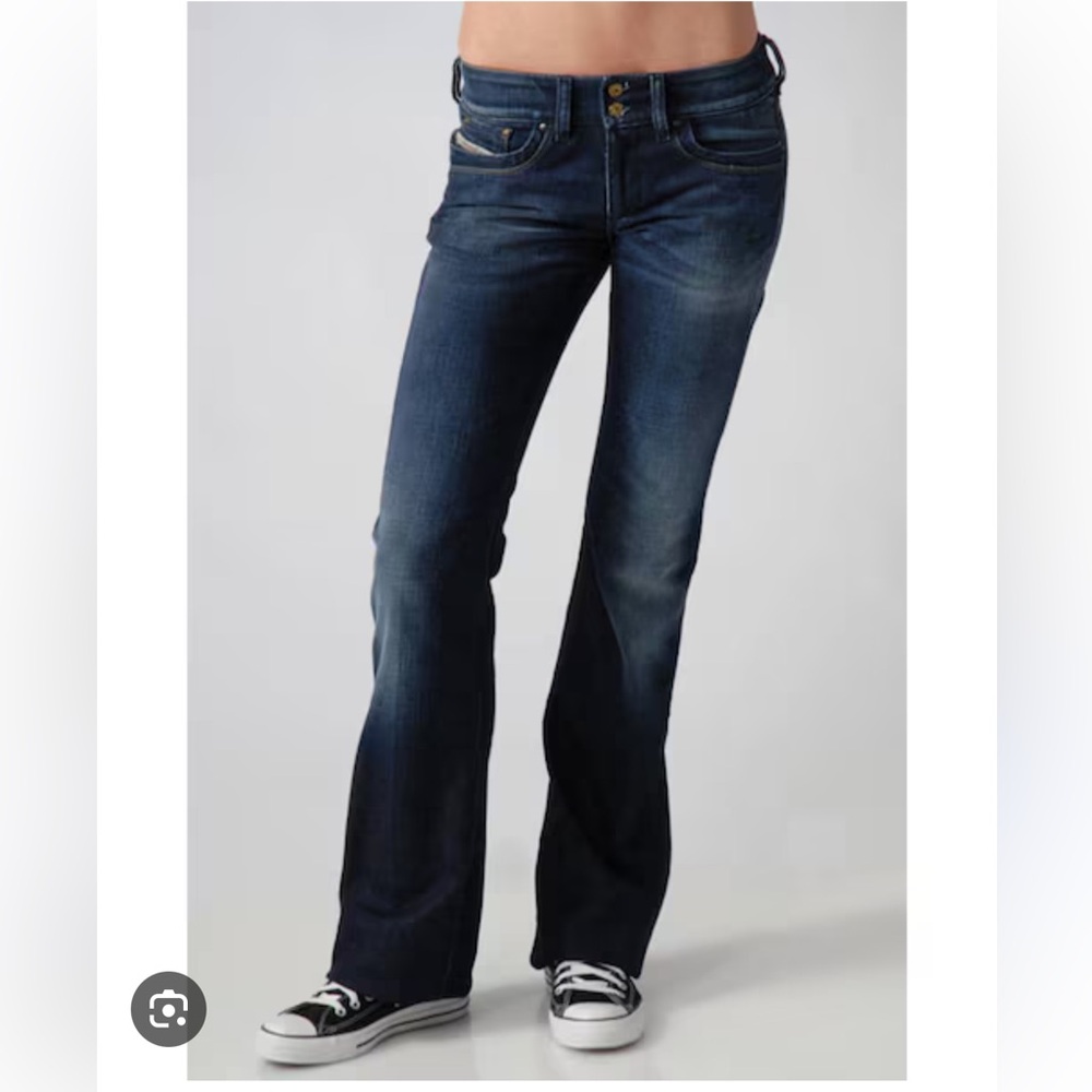 DIESEL Ronhar Jeans Women's Stretch Distressed Dark Wash Womens SZ 28 BRAND NEW